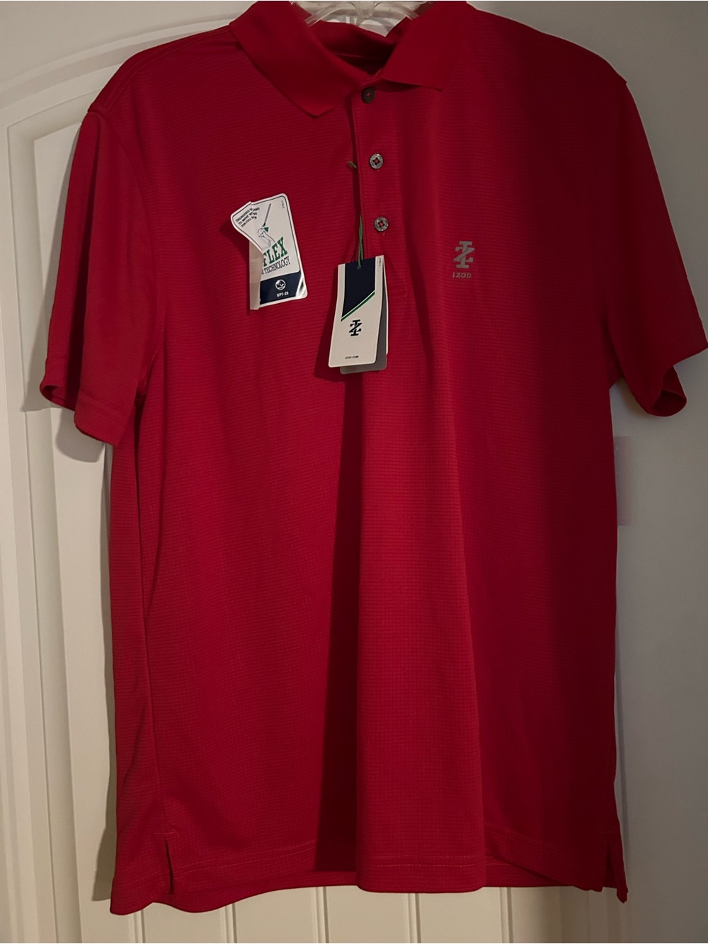 Men's Red Izod golf  Performance Polo